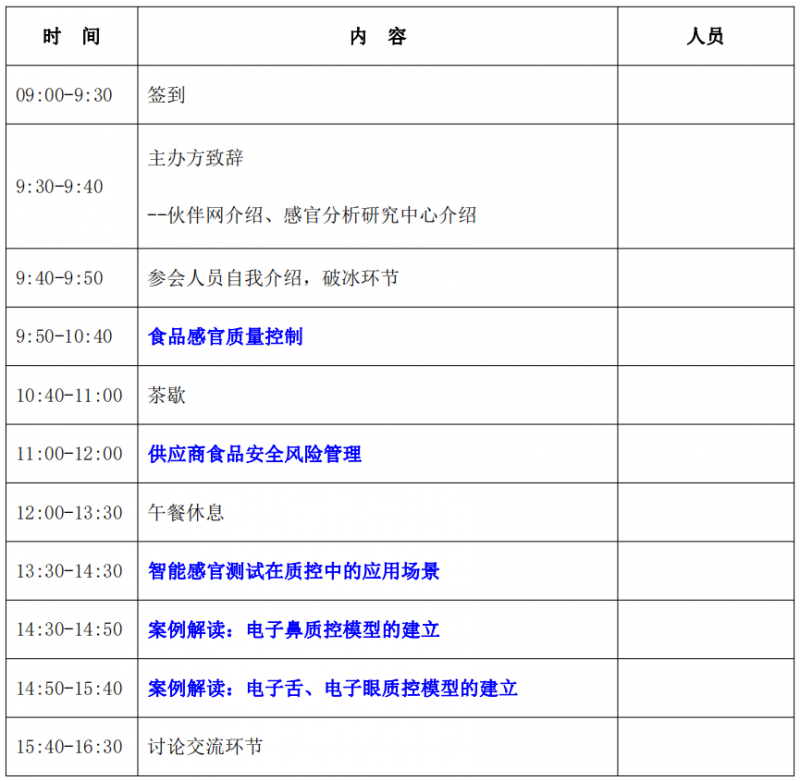 SEPA主題線下沙龍”專場第二期【感官質控】