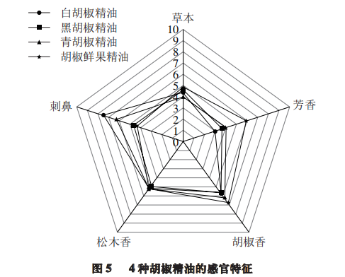 【智能感官】4 種胡椒精油風味特征分析5