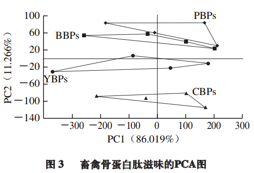 【智能感官】基于電子舌檢測(cè)快速判別不同物種畜禽骨蛋白肽6