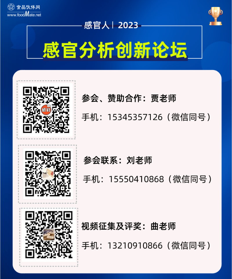 【議題更新】2023感官分析創新論壇,日程安排搶先看!2